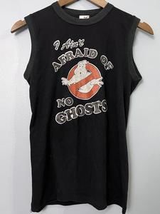 Vintage Ghostbusters Tank Top Shirt I Aint Afraid Of No Ghosts Bantam 80s Small